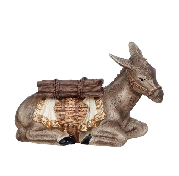 Conjunto de 13 peças de Presépio de Natal Pintado à Mão - Família Sagrada