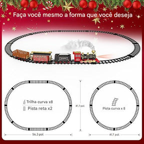 Trem Elétrico Circulatório Para Árvore de Natal